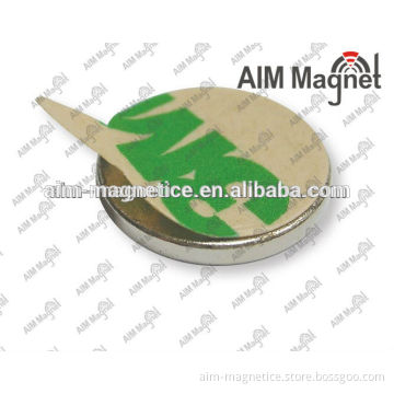 N42 Disk NdFeB Magnet Manufacturer with 3M adhesive